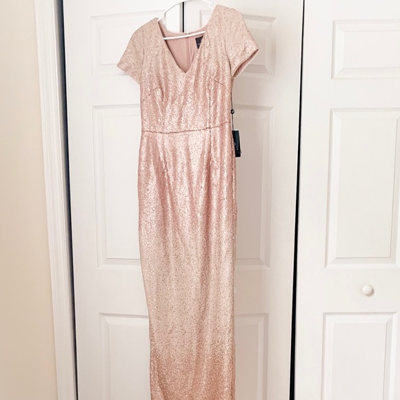 Ombre Pink Adrianna Papell Dress - Picture 4 of 5